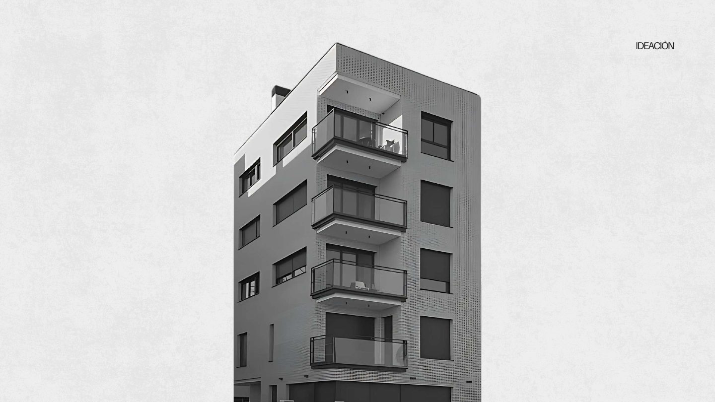 Edificio del que nace la F de IF REAL ESTATE